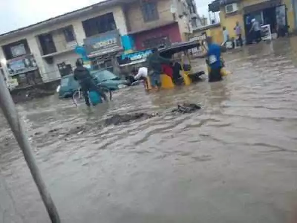 Photos: See The Bad State Of A Popular Road In Aba After Heavy Downpour